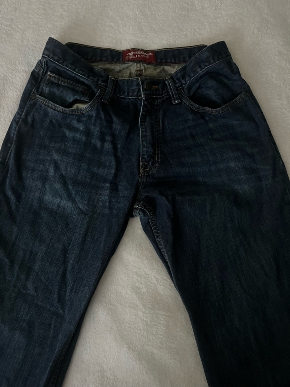 Arizona mens loose straight blue jeans size 32 x 32